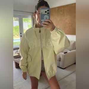 Parke Varsity Nylon Jacket - Buttercream S/M